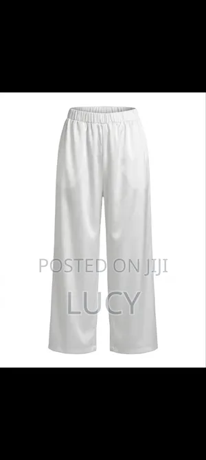 Women’s Casual High-Waist Wide-Leg Trousers