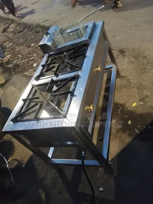2 Burners Combined With Single Fryer