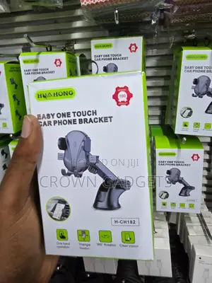 HUA HONG Suction Cup Car Phone Mount One-Hand Operation