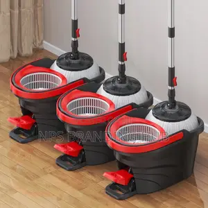Metallic Pedal Spin Mop Bucket SetFoot Pedal (el.b