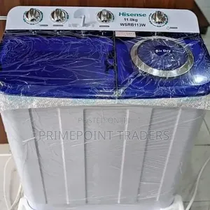 Hisense Washing Machine Twin Tub Top Load 7.5kg Efficient Wash Spin