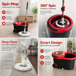 360° Spin Mop With Bucket Dehydration Basket(el.b