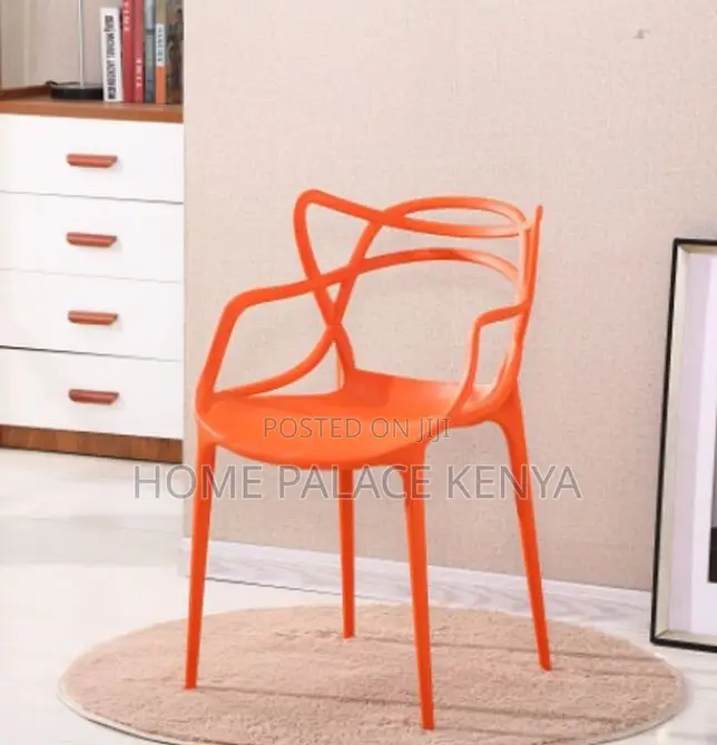 Plastic Chair: Open Back Designer Dining Chair
