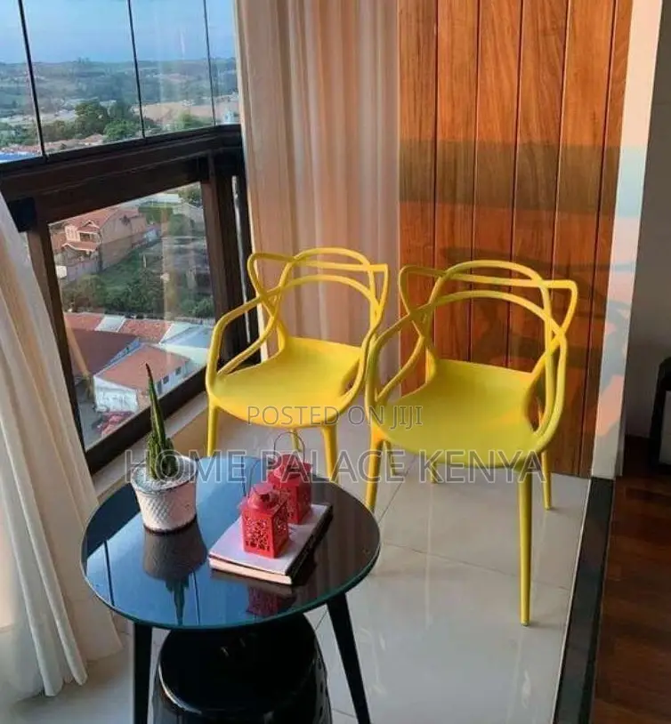 Plastic Chair: Open Back Designer Dining Chair