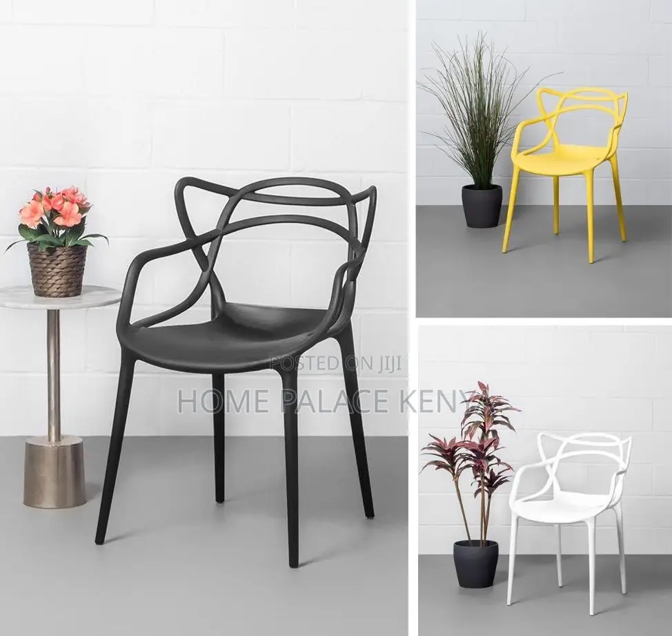 Plastic Chair: Open Back Designer Dining Chair