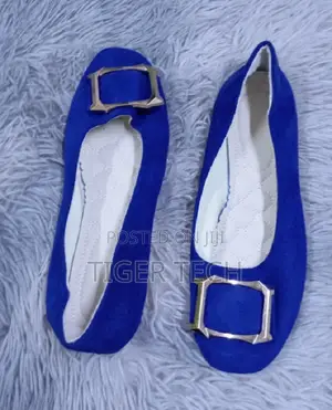 BLUE 42,39,43,40 Women's Faux Suede Ballet Flats Casual Womens Shoes