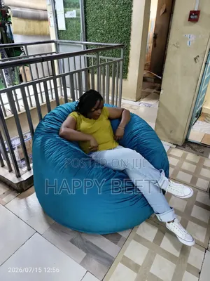 Bluish Beanbag Seat