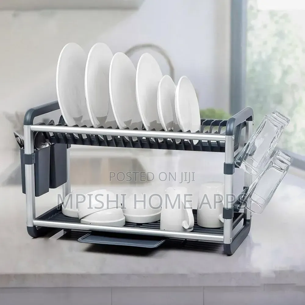 2 - Tier Aluminum Dish Drying Rack