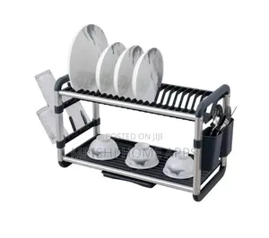 2 - Tier Aluminum Dish Drying Rack