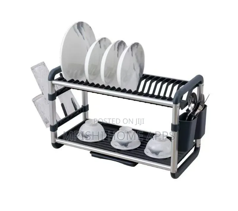 2 - Tier Aluminum Dish Drying Rack