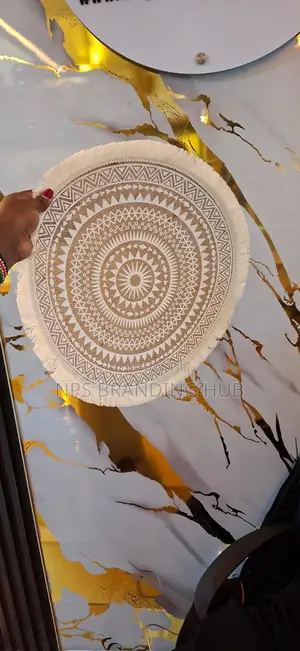 Round Wooven Jute Table mats(el.b
