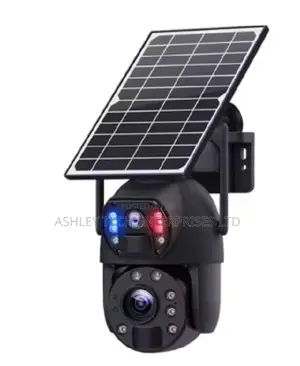 ^UBOX Dual Lens 4MP Solar Security Camera – 355° PTZ With Night Vision