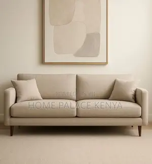 Home Sofa: Minimalist Scandi Inspired Wood Base Sofa