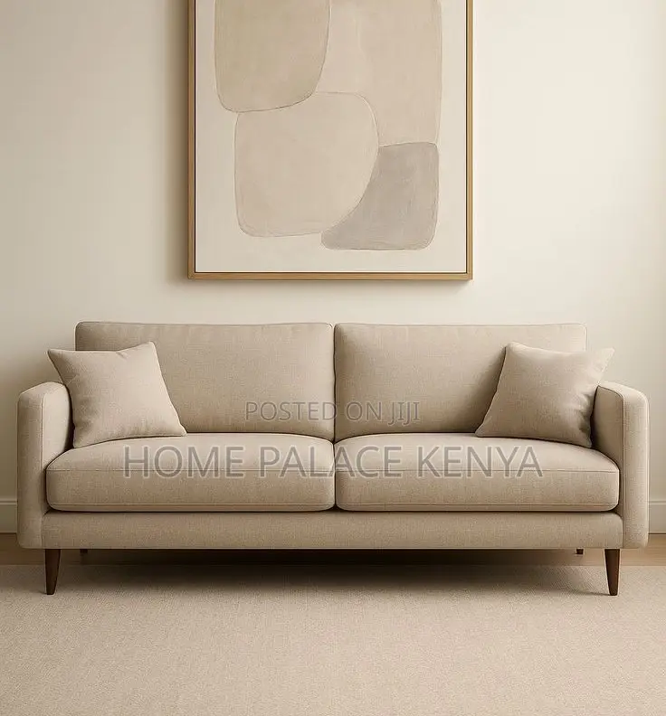 Home Sofa: Minimalist Scandi Inspired Wood Base Sofa