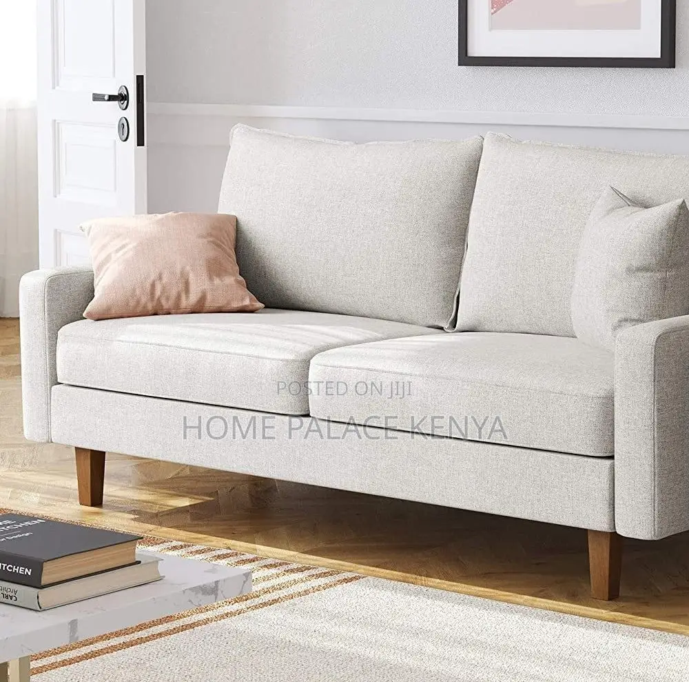 Home Sofa: Minimalist Scandi Inspired Wood Base Sofa