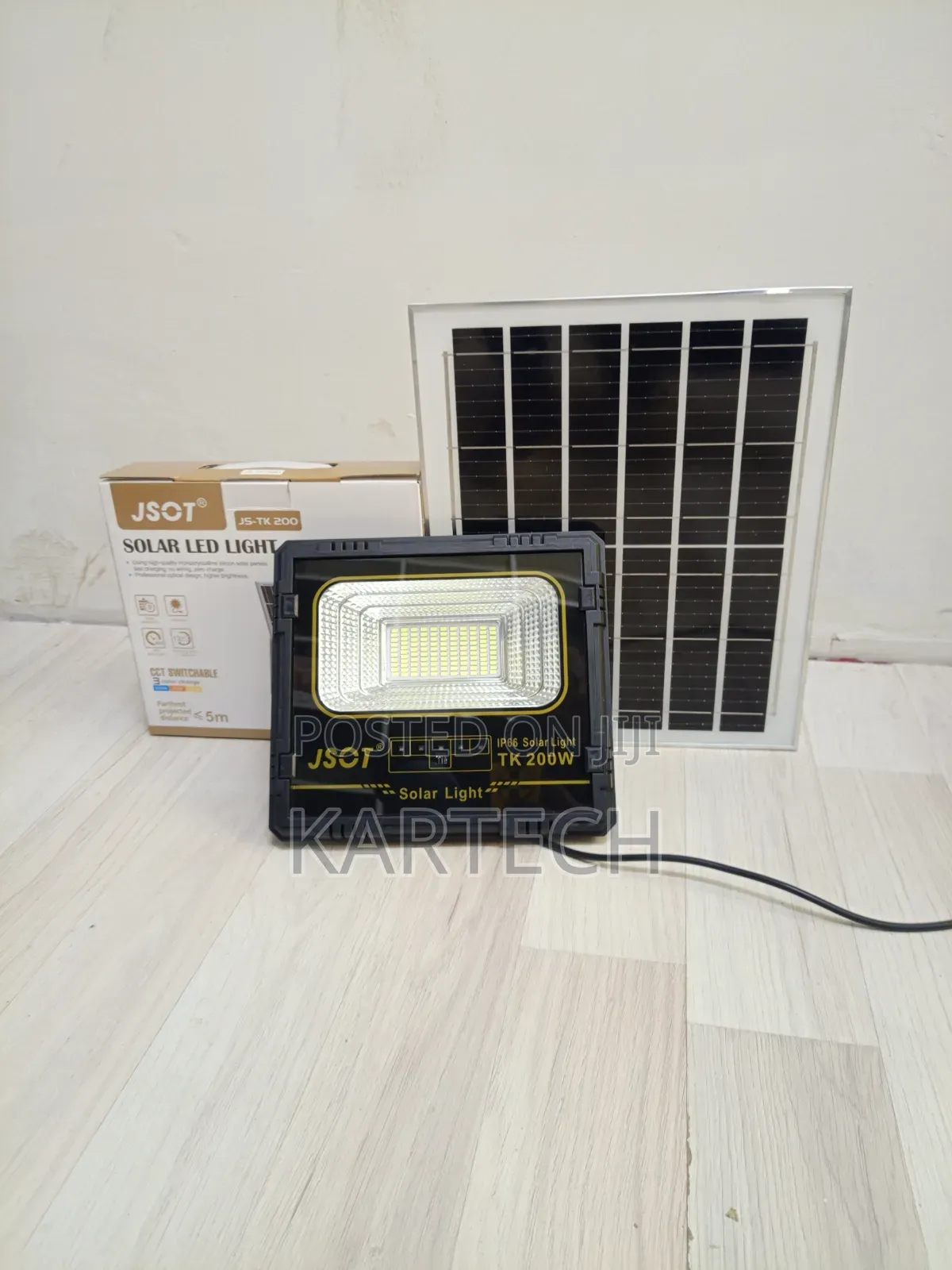 JSOT TK 200W Solar LED Flood Light With Solar Panel