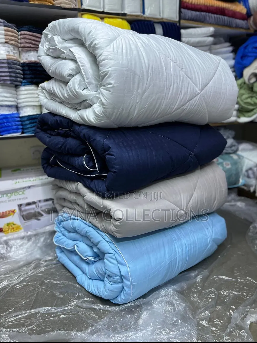 Stripped Cotton Binded Duvet Set