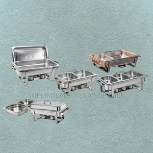 High-Capacity Durable Stainless Compartment Chafing Dish Food Warmer
