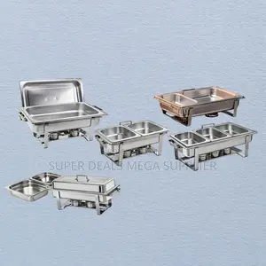 Banquet-Ready Durable Stainless Compartment Chafing Dish Food Warmer