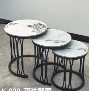 3-in-1 Executive Pure Marble Coffee Table