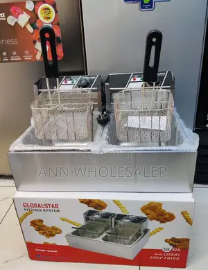 6+6 Litres Globalstar Double Fryer