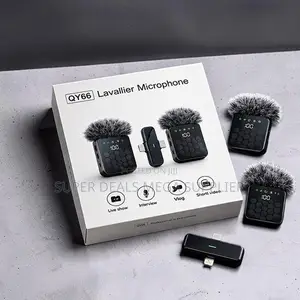 Noise-Reducing 3 in 1 Dual Mics Wireless Lavalier Microphone