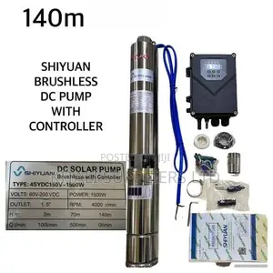 Shiyuan 140M Brushless DC Solar Submersible Pump – 1500W High Lift