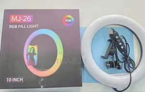 10 INCH RGB RINGLIGHT (Multi Coloured,warm, White)