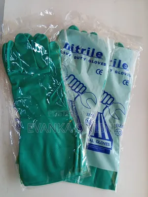 Blue Heavy Duty Nitrile Gloves - Size 10