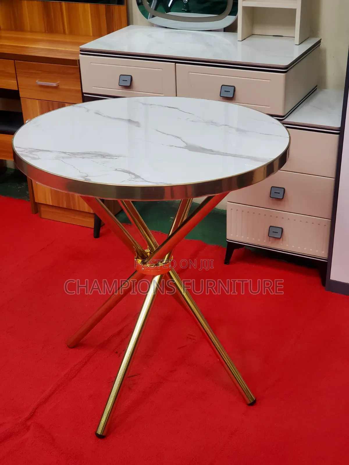 Modern Round Marble Cafe Table