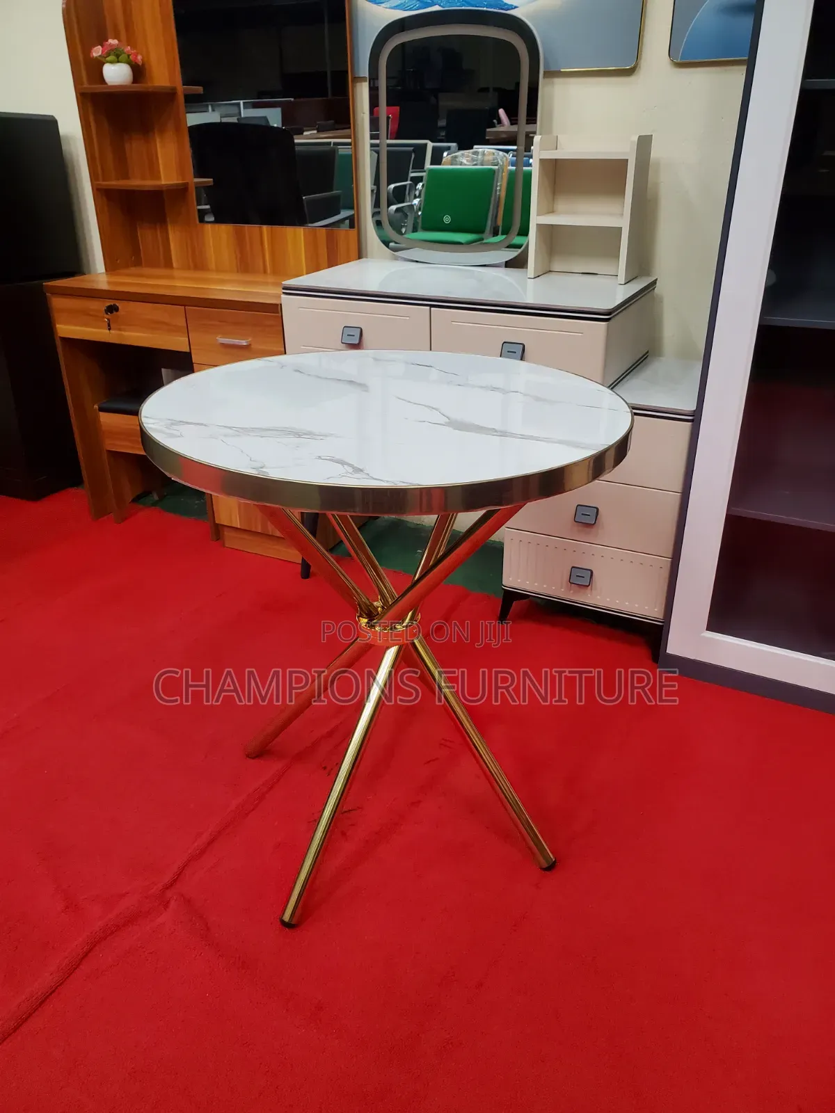 Modern Round Marble Cafe Table