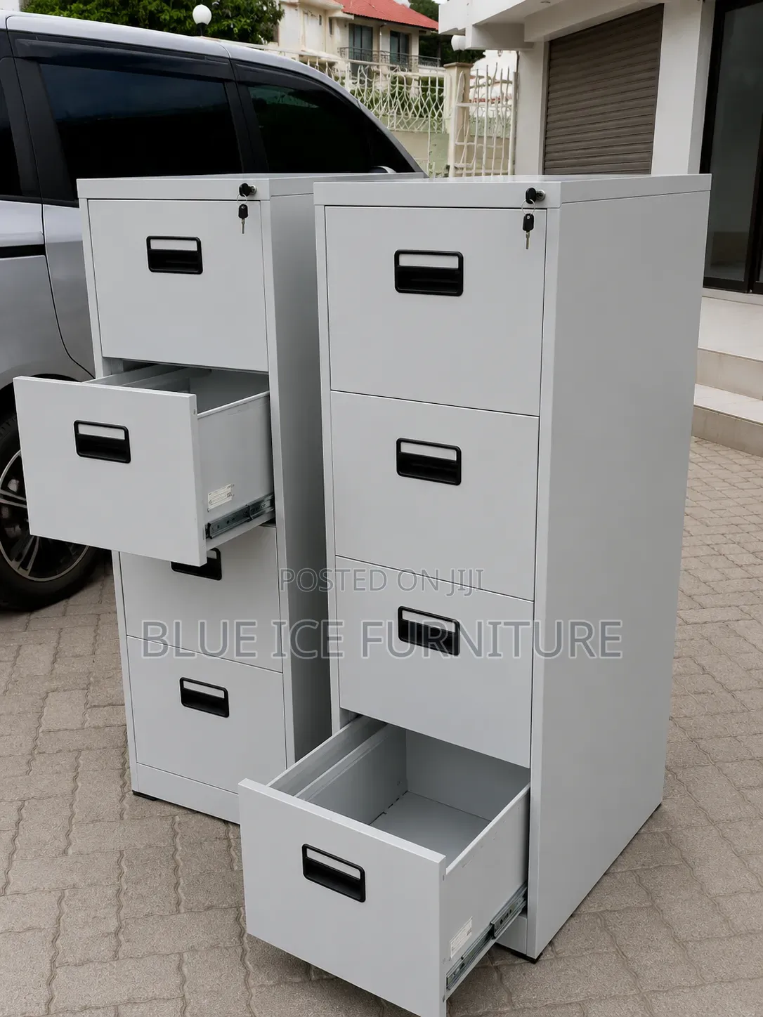 4 Drawer Metal Filing Cabinet -Strong Secure