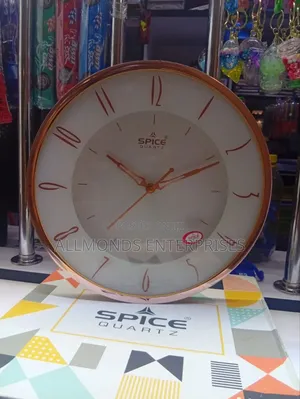 Spice Quartz Round Wall Clock-27cm Diameter
