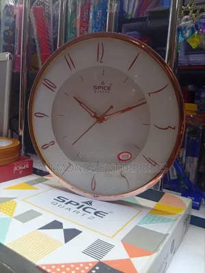 Spice Quartz Round Wall Clock-27cm Diameter