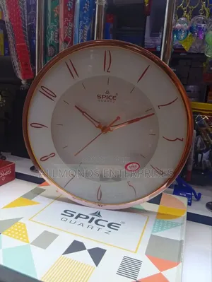 Spice Quartz Round Wall Clock-27cm Diameter