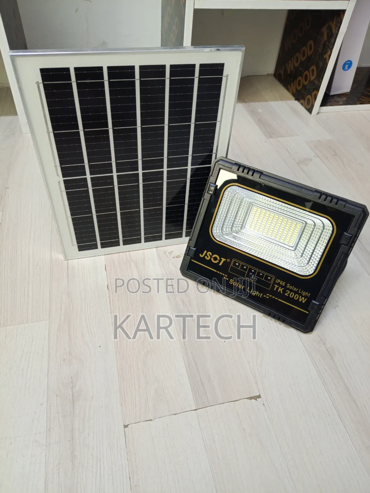 JSOT TK 200W Outdoor Solar LED Security Floodlight With Panel