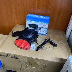 Red Car Interior Heater Fan With Defrost Cooling Functions