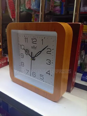 Spice Quartz Squared Wall Clock- 25CM by 25CM