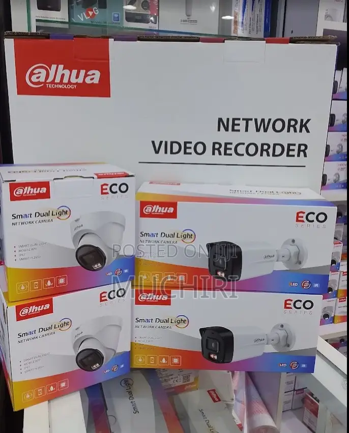 Dahua Ip Camera 4 Channel Full Kit CCTV Security Cameras