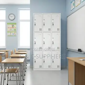 9 Locker Gym and Office Storage Cabinet