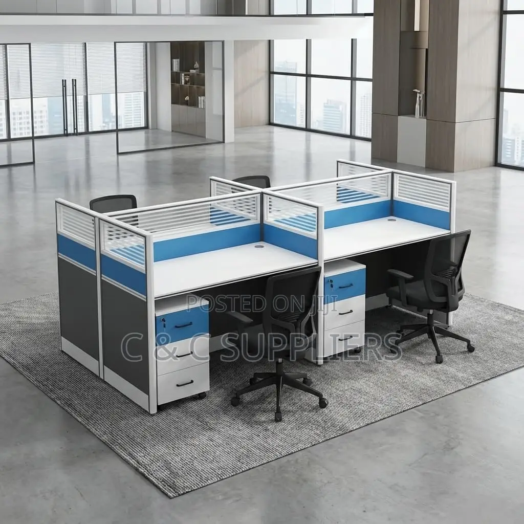 4-Way Modular Team Workstation