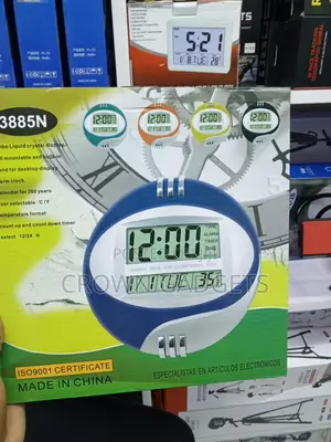 Kadio 3885N LCD Calendar Clock With Countdown Timer