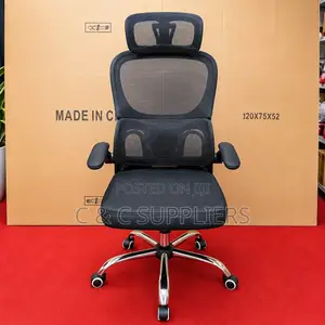 High Back Mesh Flip Up Arm Chair