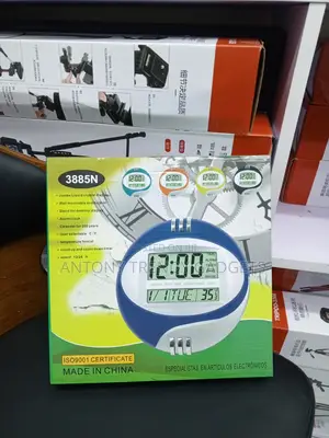 Kadio 3885N LCD Wall Clock Calendar Timer for Home Office
