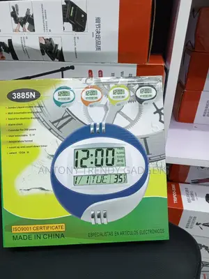 Kadio 3885N Multifunction LCD Clock With Alarm Timer