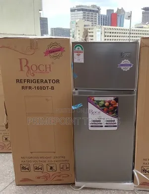 Roch 128litres RFR-160DT-B Double Door Refrigerator Smart Storage