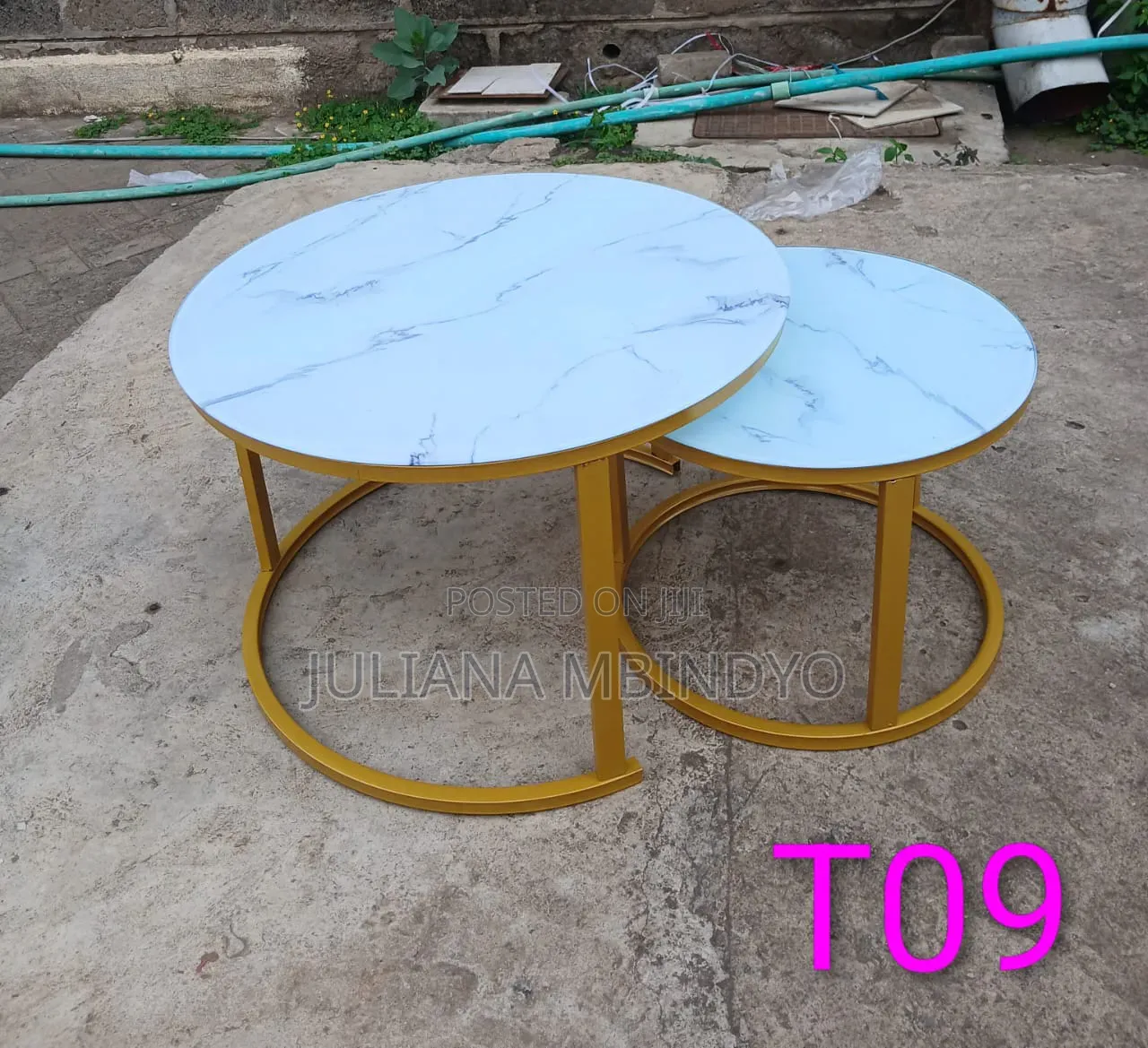 Marble Nesting Coffee Table (Glass Effect)