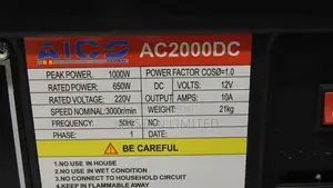 AICO Japan Petrol Generator 220V. 1kva Petrol Generator