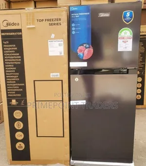 Midea Double Door Refrigerator Spacious 187L Storage Capacity