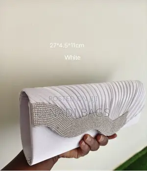 Silk Pleated Evening Clutch